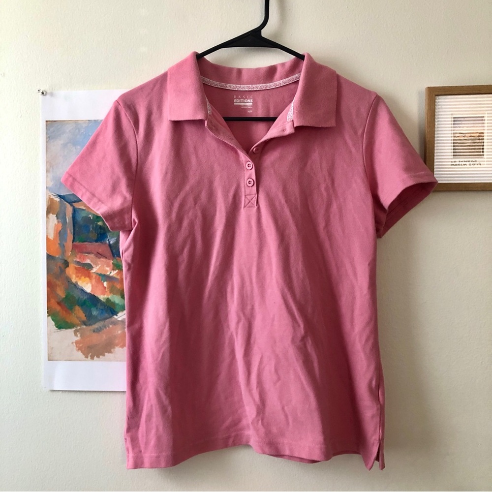 Women’s Cute Pink Polo - Collared Shirts - Basics Uniform